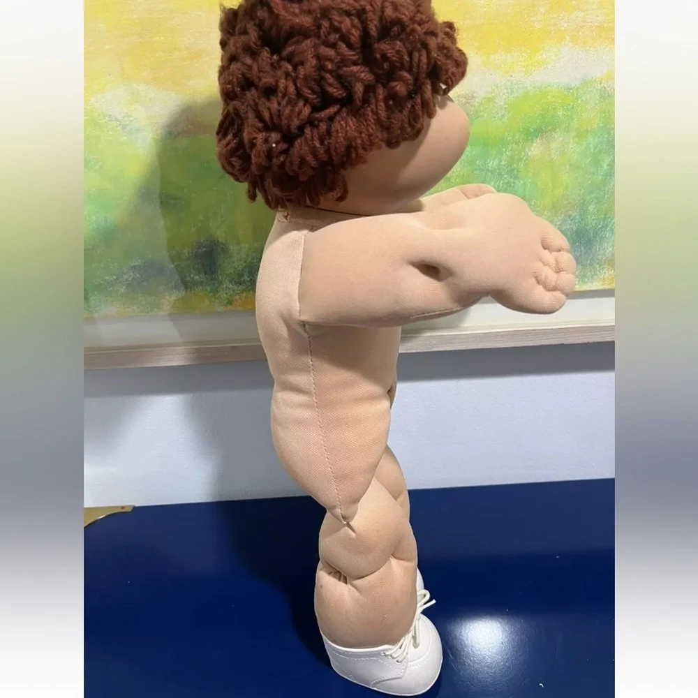 Cabbage Patch Kids CPK Doll Boy Brown Yarn Hair Eyes Xavier Roberts Vintage 80s